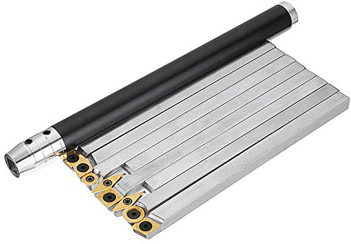 Drehmeißel Drechselwerkzeug 8 PCS Hartmetall Drehstahl Mit Wendeplatten Und Vollhartmetalleinsatz Schneider Holzbearbeitungswerkzeug Mit Legierung Griff
