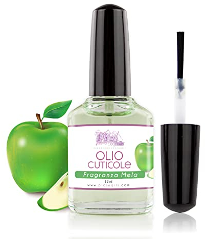 Nagelöl und Nagelhautöl 12 ml - mit Apfelduft - Intensive Feuchtigkeitspflege und Nagelpflege. Einfache Anwendung für die intensive Vegan Cuticle Oil der Nagelhaut von Händen und Füßen.