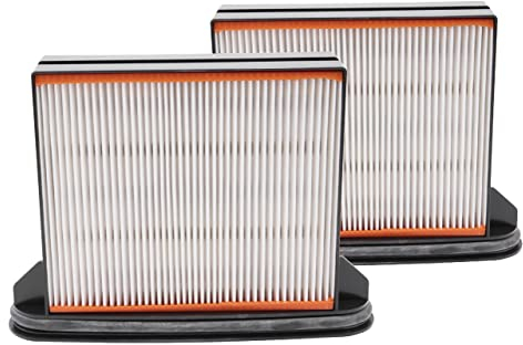 vhbw 2x Staubsaugerfilter kompatibel mit Starmix ISC L-1625 / L-1625 TOP, ISC L-1650 TOP, ISC M-1625 SAFE Staubsauger - HEPA-Faltenfilter-Nassfilter Schwarz Grau Weiß