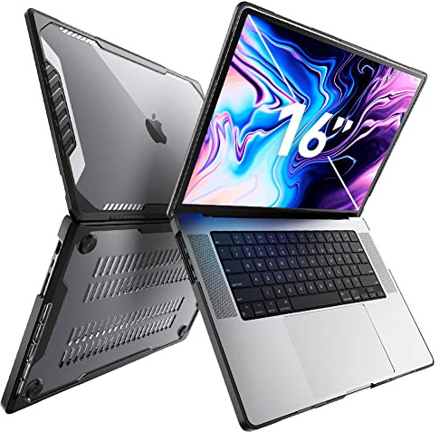 SUPCASE für MacBook Pro 16 Zoll Hülle (2026–2021) (Unicorn Beetle), Schwarz | M5/M4/M3/M2/M1 Pro/Max A3429 A3428 A3403 A3186 A2991 A2780 A2485 Bumper Case Robust Schutzhülle für MacBook Pro 16 2026–2021