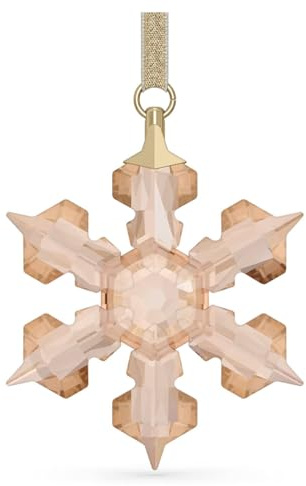 SWAROVSKI Festliche Ornamente, Weihnachtsdeko, Weihnachtsschmuck, klein, goldfarben