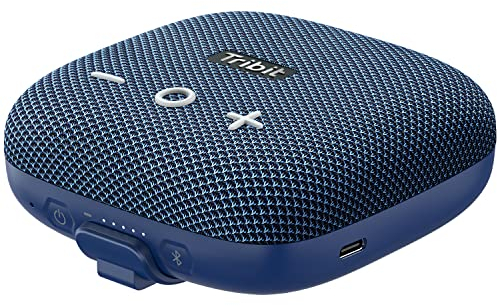 Tribit StormBox Micro 2 Portable Speaker: 90dB Loud Sound Deep Bass IP67 Waterproof Small Speaker Built-in Strap, 12H Long Battery Powerbank for Outdoor Camping Biking, 120ft Range (Pure Blue)