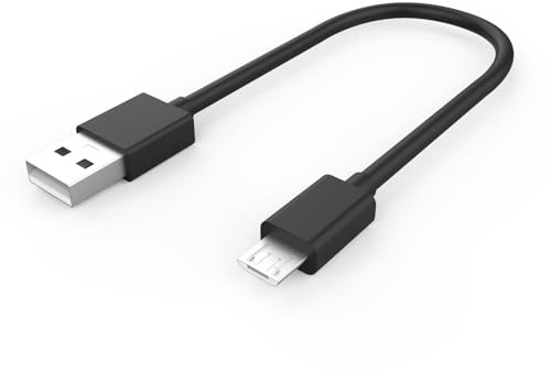 QC35 Ladekabel kompatibel mit Bose QuietComfort 35, QC35 II, QC25, QC20 & Soundlink Around-Ear Wireless Kopfhörer, Micro-USB-Ladekabel, 25 cm