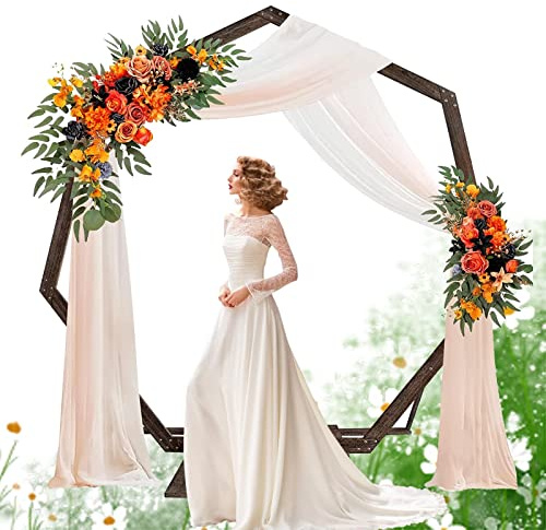 HSPLXYT Arche de Mariage en Bois, tonnelle de Jardin de Mariage, Support de fête de Toile de Fond de Photo for la décoration Rustique intérieure extérieure de fête de Mariage de Jardin