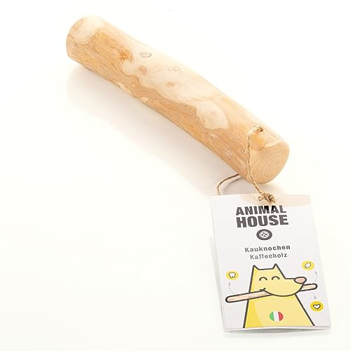 Animal House – Kaffeeholz für Hunde - Natürlicher Kausnack - Verbessert die Mundhygiene - Anti-Stress für Hunde - Widerstandsfähig und langlebig (L)