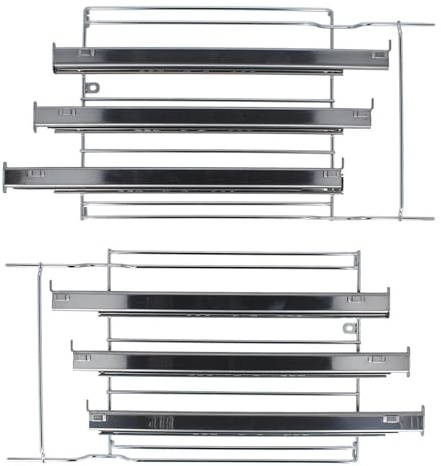 LUTH Premium Profi Parts Kompatibel mit Gorenje Haltegitterset mit Teleskopauszug 3-Fach für Backbleche Rost Ac057 471093 in Superior Backofen