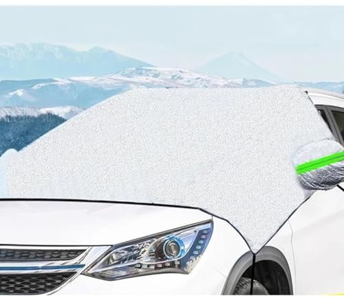 Couverture de Pare-Brise Pare-Brise de Voiture Con Pare-Brise Avant De Voiture Couverture De Neige Protection Solaire Anti-Gel Imperméable Accessoires D'extérieur Automobile Hiver Bâche Pare Brise (C