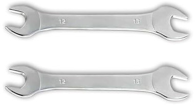 Leliafleury Super Thin Spanner, 2Pcs 12mm x 13mm Double Open End Spanner, Carbon Steel, Metric Wrench Repairing Tool for Bicycle
