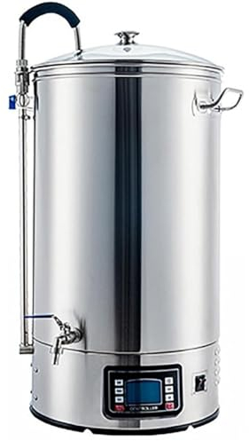 40l/60l Elektrische Bierbrauermaschine, Bierbraubrauereimer, Hausbrauerei, Mash-Kochgerät Mit Panel, Auto-/Schaltmodus, 2500 W/3000w Strom, 25-100 ℃ Temp 1-180 Min Timer,60L