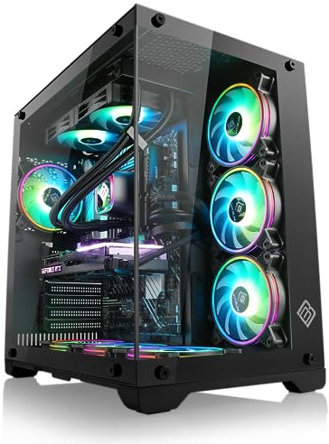 Gaming PC mit Windows 11 Home | AMD Ryzen 9 5900X 12x3.7GHz | GeForce RTX 5070 Ti | 1000GB M.2 NVMe | 32GB DDR4 RAM | WLAN, Computer für Zocker, Gamer Desktop Rechner zum Spielen | A10120