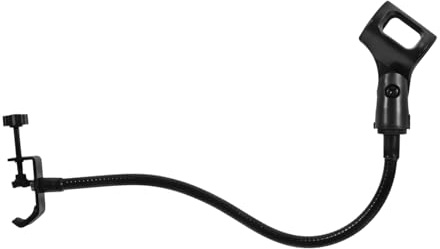 GLSTOY Verstellbarer Universeller Mikrofonständer Mit Flexiblem Gänsehals Langlebiges Eisenmaterial Abnehmbarer Handyclip Höhenverstellbar Für Aufnahmen Und Gesang