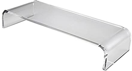 jojofuny Support Transparent Pour Écran Ordinateur Riser De Bureau Ergonomique Élévateur De Moniteur Organisateur De Bureau Pratique Pour Confort Visuel Fatigue Cervicale