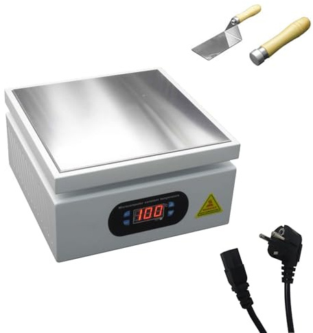 500 W lödstation värmeplatta, elektronisk värmeplatta förvärmningsstation, digital LCD-mikrodator elektrisk förvärmning Rework Heater Lab för komponentvärmare 0–400 ℃