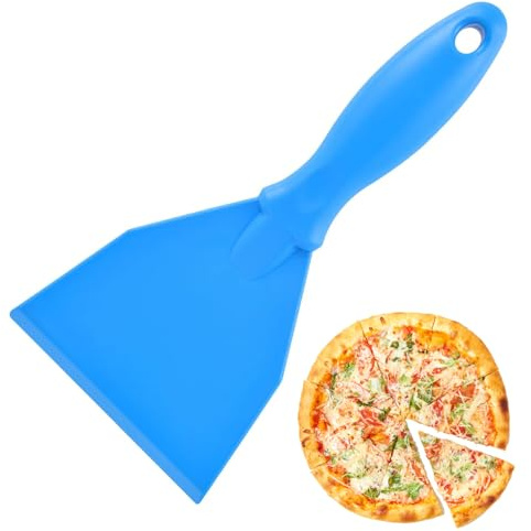 Pizza Teigspachtel Teigschaber Kunststoff Hart Pizza Spachtel Dough Scraper Pizza Bürste Küchenschaber für Pizza Brotbacken Kuchendekoration Gebäck