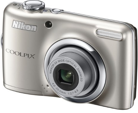 Nikon Coolpix L23 Digital Camera 10MP 5x Optical Zoom 2.7-inch LCD Silver (Renewed)