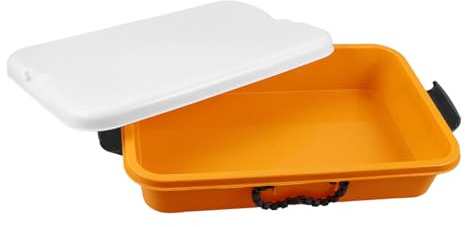 Milisten Scatola Di Sabbia Portatile in Plastica Con Coperchio Vassoio Per Giochi Sensoriali Contenitore Per Lavoro Artigianale Scatola Di Sabbia Per Ragazzo Ragazza e Aula