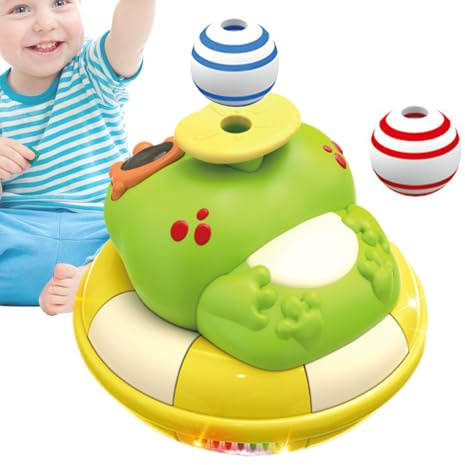 Jouets électriques - Éclairez Les Jouets électriques, Gadgets à Batterie | Disc à Basse Vitesse LED Fun, Musique, Jeu Fluide et Sûr, Suspension à Ressort et Télécommande pour Les