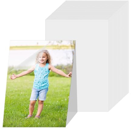 A4 Self Seal Clear Laminating Sheets - 25 Self Sealing Laminator Sheets No Machine, Cold Laminating Film Ultrasonic Images, Transparent Laminating Sheets Waterproof for Protecting Document Photo Card