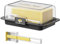 Airtight Butter Dish with Lid, Butter Divider Box with Spreader, Countertop Covered Dish Container, Multifunctional Butter Storage for Kitchen, Easy Scoop Unbreakable Cheese Keeper