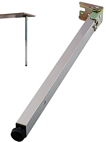 Adjustable Metal Table Legs Stainless Steel Folding Furniture Feet Telescopic Support Legs for Desks & Tabletops Ideal for Workstations Size: 90cm 1 Piece