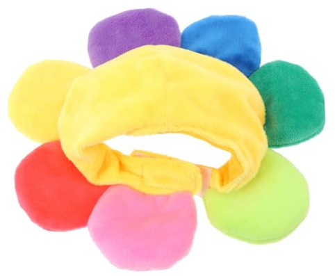 EXHUMKY 1 Stück Sonnenblumen Design Haustier Dekorativer Hut Niedliches Hund Katze Kopfband Ornament Kostüm Hut für Haustiere für Partys und Fotoshootings