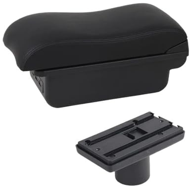 Caja de Reposabrazos Para Seat Para Ibiza 6j Para Ibiza 6L Compartimento De Reposabrazos Para Coche Contenido De Tienda Central Decoración De Estilo Con Portavasos USB(C2 Black Line)