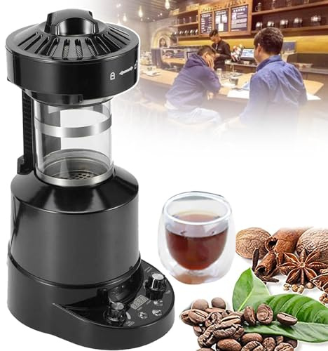 DEaThsalL 2100w MáQuina Tostadora De Café, EléCtrica De 120g Sin Humo/con FuncióN De Enfriamiento, FuncióN De SincronizacióN, FuncióN De Pelado