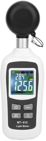 Misuratore di luce digitale portatile 0-20000 Lx Misuratore di luce digitale Fotometro Illuminometro Luxmetro Misuratore di temperatura