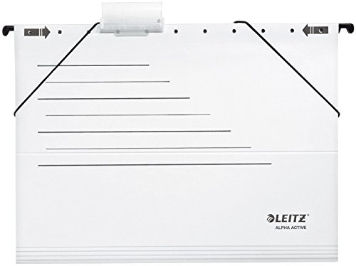 LEITZ ALPHA Active H‰ngemappe, A4, seitlich offen, wei VE = 5