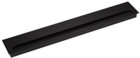SOTECH Kabeldurchführung CAVO 500 x 80 mm eckig aus Aluminium | Schwarz eloxiert Kabeldurchlass