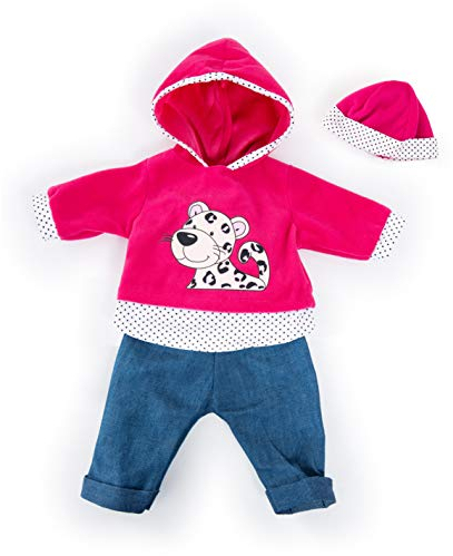 Bayer Design 84678AA Puppenkleidung, Puppenoutfit 40-46 cm, mehrteilige Puppenanziehsachen, Puppenzubehör