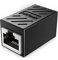 Extensor de acoplador RJ45 (paquete de 1), adaptador de cable de extensión Ethernet, conector de red 8P8C, hembra a hembra