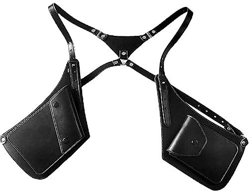 Schulterholster Aus PU-Leder Anti-Theft Achselholster Pistolenholster Multifunktionale Handytasche Schultertasche Für Outfit Taktische Halfter-Tasche Für Reisen Im Freie