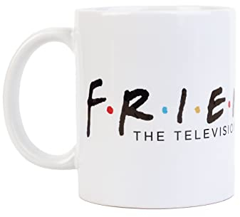 Grupo Erik Tazza Friends Logo: Tazza da colazione in ceramica di Friends, 350ml, Tazza colazione grande, Tazza tisana, tazza colorata, tazza Friends, Friends gadget, Friends serie TV (TAZ095)