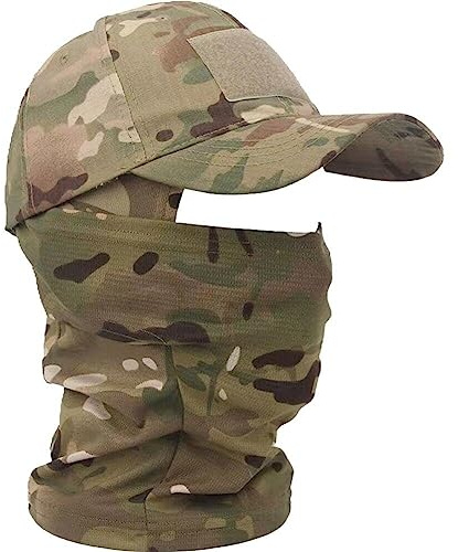 Militär huva armé baseboll kepsar unisex sommar snapback solhattar för utomhus balaklava halvskidmask, stil3, en storlek