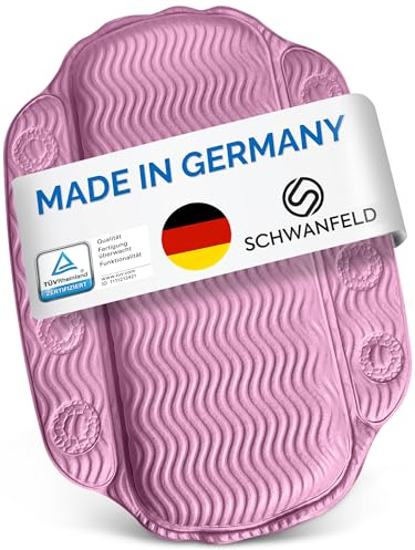 Schwanfeld® Badewannenkissen [EXTRA SICHER] - inkl. extra starken Saugnäpfen - Badewannenkissen Nacken für Sensitive Haut [Oeko-TEX® 100 Standard] - Badekissen Geruchsneutral (Made in Germany)