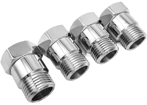 Lambdasonde Diagnosesonde 4PCS O2 Sauerstoff Sensor Test Rohr Extender Spacer Adapter Stahl Und Verchromt M18x1,5 o2 Sauerstoff Sensor
