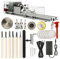 Mini Tour Machine Bricolage Travail Du Bois Tour à Bois Fraiseuse Meulage Perles De Polissage Perceuse Ensemble D'Outils Rotatifs Prise Ue