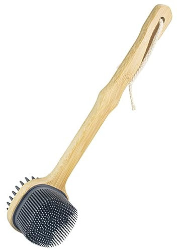 Beaupretty Spazzola Da Bagno Con Manico in Silicone Scrub Per La Schiena E Per Il Corpo Esfoliazione Delicata