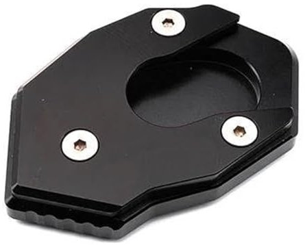 Motorrad-Seitenhalterungspolster, Ständerplatten-Verlängerungspolster Für Kawasaki Für VERSYS X300 Für VERSYSX300, Ständerpolster Vergrößern Motorradständer Platte Verbreiterung(Schwarz,X-2)