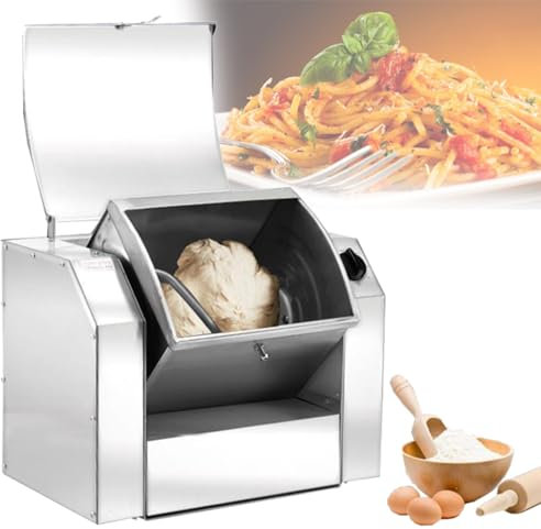 5KG Commercial Dough Mixer Electric Mixing Machine, Stainless Steel Heavy Duty Kneading Machine Commercial Mixer for Bread Pasta Noodle Pizza Making