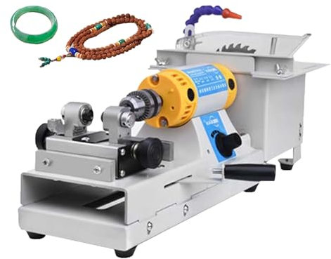 Mini Sierras de Mesa, pulidora de Banco multifunción para joyería, Torno de Banco, pulidora de sobremesa, Kit para Bricolaje, Equipo lapidario de joyería, 800-10 000 RPM