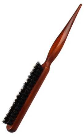 FOMIYES Spazzola Pettine in Legno con Setole Cinghiale per Massaggio del Capelluto Pettine Cotonare Ergonomico per Acconciature e Styling Sicuro Adatto per Tutti i Tipi