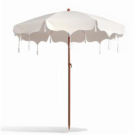 Générique Parasol À Franges pour Restaurant Et Piscine, Parapluie De Pluie, Parasol Extérieur, Épaissi Et Renforcé pour La Protection Solaire, Usage Commercial en Cour Intérieure