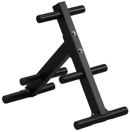 Body-Solid Soporte para Discos Olímpicos OWT24 Hasta 450 Kg. 6 Soportes Diseño Optimo para Solidez Estabilidad y Ahorro de Espacio Peso 12 Kg