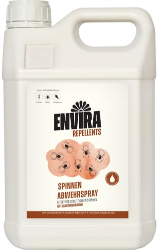 Envira Spinnenspray 5 Liter - hochwirksam gegen Spinnen im Haus | Anti Spinnen Spray & Mittel gegen Spinnen - hochwirksam für Wohnung, Keller und Garten, dauerhaft fernhalten