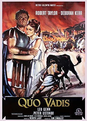 Close Up Quo Vadis Poster (70cm x 100cm) + 2 St. Schwarze Posterleisten mit Aufhängung