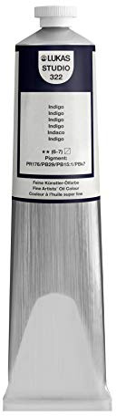 LUKAS STUDIO OIL 200 ml, Ölfarbe in Premium-Qualität, Farbton Indigo