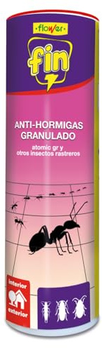 Flower - Insecticida Antihormigas Talquera 400 g | Antihormigas Granulado | Gran Eficacia | Control de Hormigas e Insectos Rastreros | Interior y Exterior | Fácil Aplicación | Listo para Usar