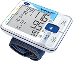 VEROVAL, Tensiómetro de Muñeca Digital, Medidor de Tensión Arterial, Aparato para Medir la Tensión Arterial, Medición Rápida y Precisa, Ergonómico, 200 Lecturas